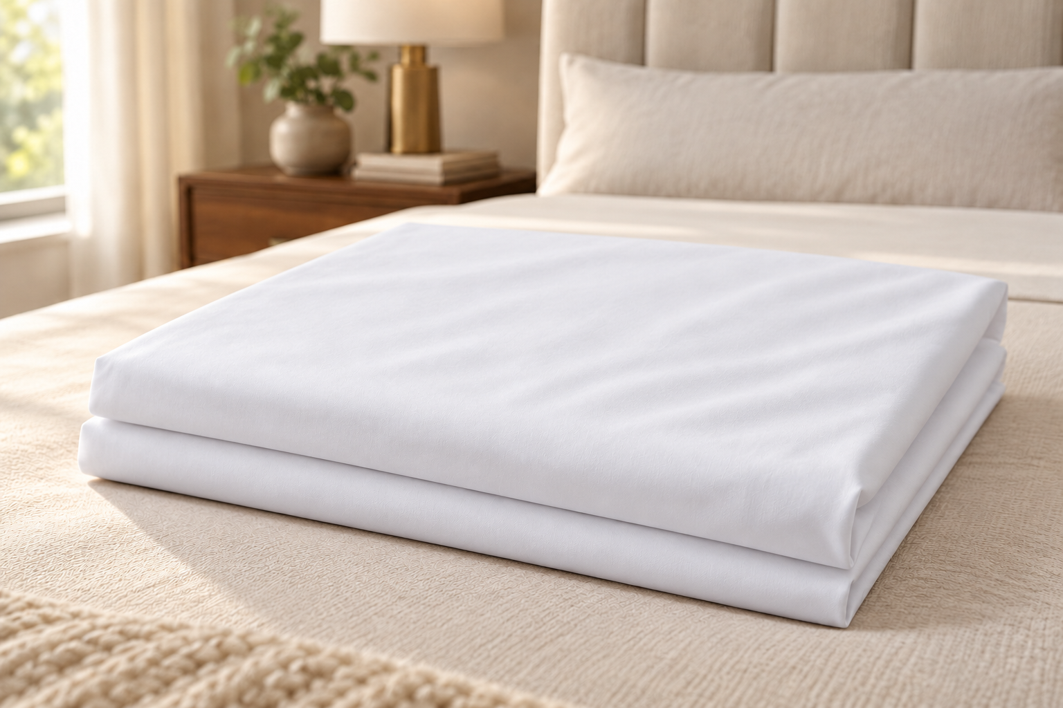 Fitted Sheet — 300 TC Cotton Sateen