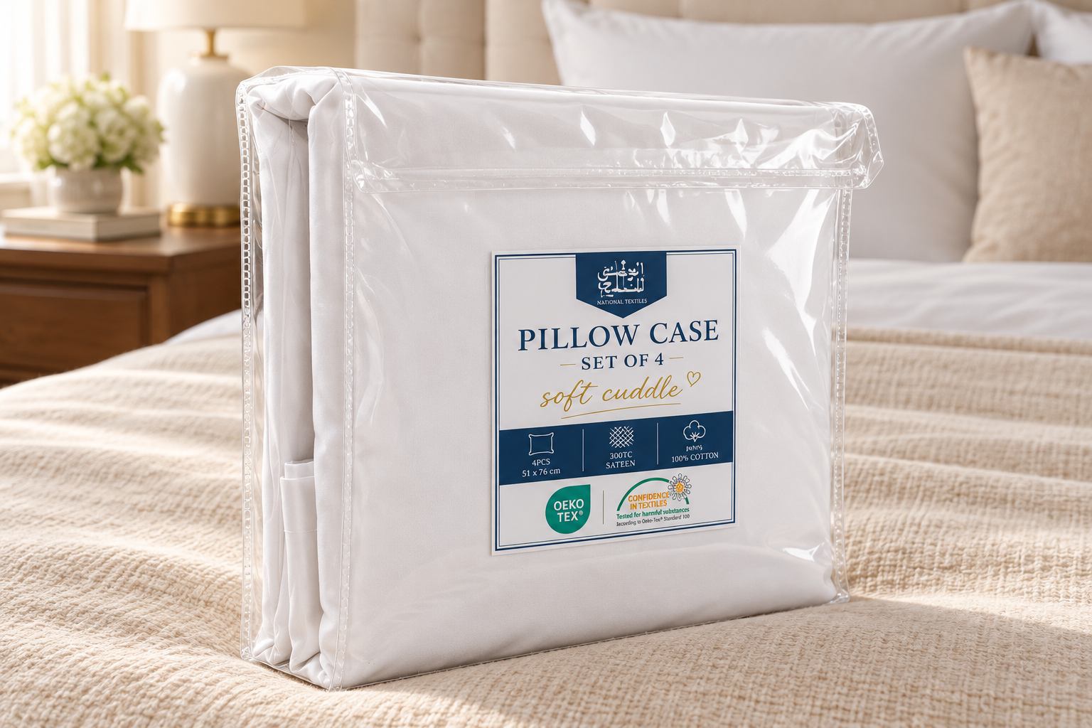 Soft Cuddle Pillowcase Set 4 Pieces